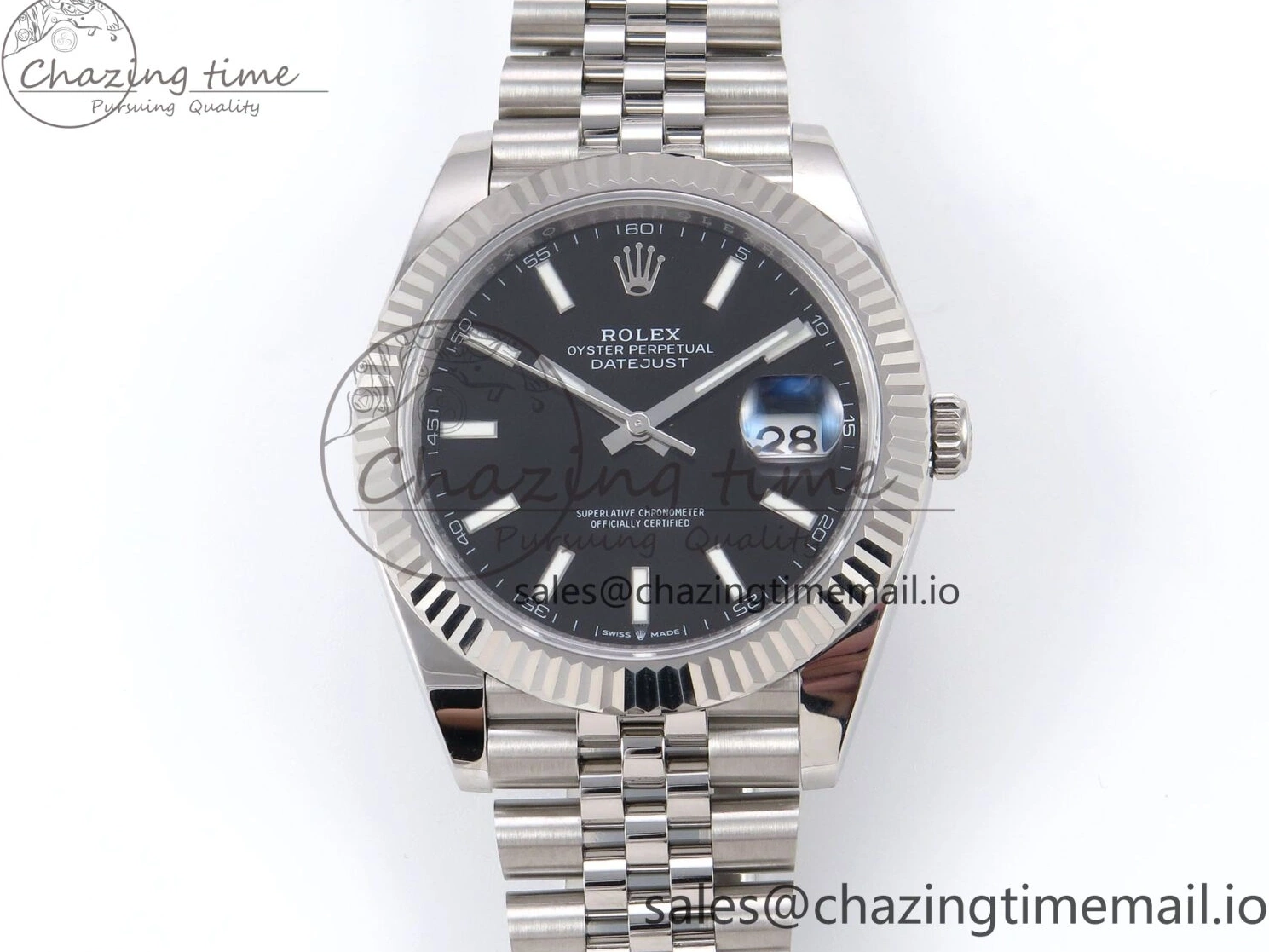 Stick DateJust Bracelet 41 Edition EWEF 126334 Best A3235 on Dial Jubilee Black 0515